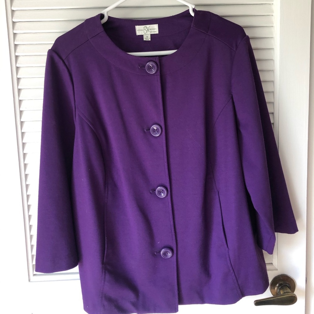 Purple blazer